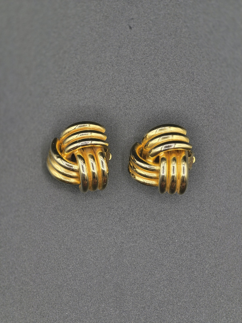 Gay Boyer Classic Gold Knot Clip-On Earrings - Women Jewelry